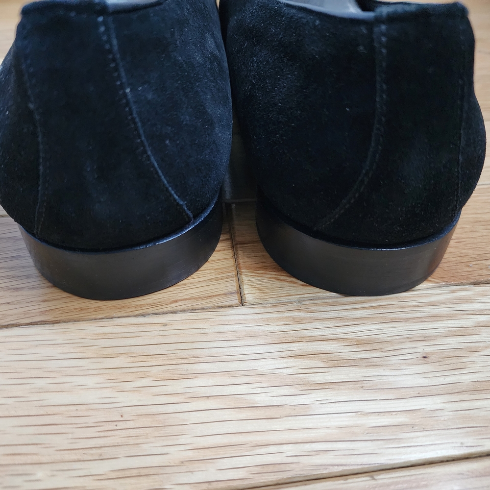 Cifinelli Men’s Black Suede Slip-On Loafers.Size 13 New With Box - Picture 4 of 9